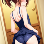 【】茶髪ポニー