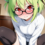 【】緑お団子ヘ