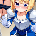 【】金髪ボブ貧