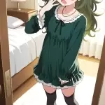 【エロ画像】緑髪ツー