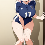 【】桜色髪内巻