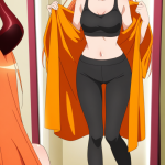 【】オレンジ髪