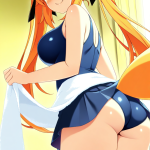 【】紫髪ツイン