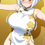 【】白髪外ハネ