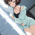 【】茶髪ボブ貧