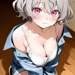 【エロ画像】グレー髪