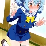 【エロ画像】青髪ポニ
