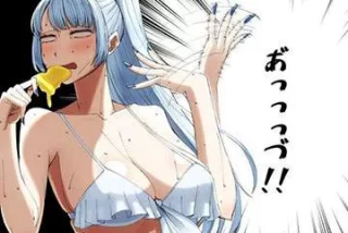 【暑い】手で顔を仰ぐ