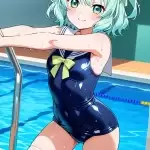 【エロ画像】水色ハー