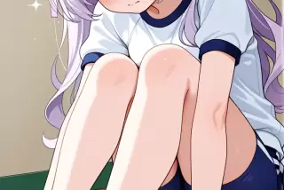 【エロ画像】紫髪ウェ