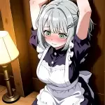 【エロ画像】グレー髪