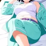 【エロ画像】紫髪ショ