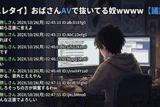 おばさんのAVで抜いて