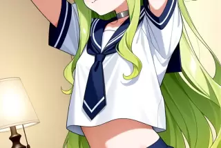 【エロ画像】ライム色