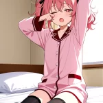 【エロ画像】ピンク髪