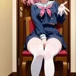 【エロ画像】ピンク髪