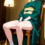 【エロ画像】緑髪ポニ