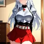 【エロ画像】銀髪三つ