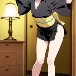 【エロ画像】黒髪お団
