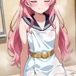 【エロ画像】ピンク髪