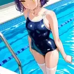 【エロ画像】紫髪外ハ