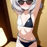 【エロ画像】銀髪セミ