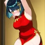【エロ画像】水色ボブ
