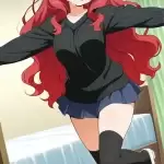 【エロ画像】緑髪ウェ