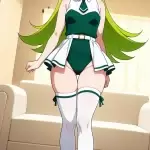 【エロ画像】緑髪ロン