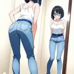 【エロ画像】黒青グラ