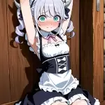 【エロ画像】水色ショ
