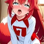 【エロ画像】赤髪ハイ