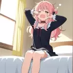 【エロ画像】ピンク髪