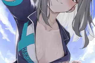 【画像】女の子「んっ