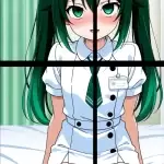 【エロ画像】緑髪ツイ