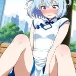 【エロ画像】水色ショ