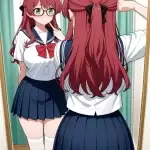 【エロ画像】赤髪ハー