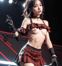 ライブ中におっぱいポ
