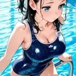 【エロ画像】黒髪セミ