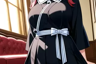 【エロ画像】赤髪三つ
