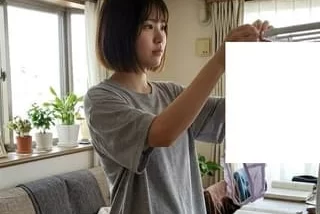 【画像】下着を干して