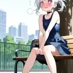 【エロ画像】白髪ポニ