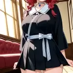 【エロ画像】赤髪三つ
