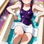 【エロ画像】紫髪三つ