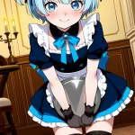 【エロ画像】水色ショ