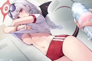 【画像】汗だく女の子