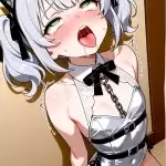 【エロ画像】銀髪セミ