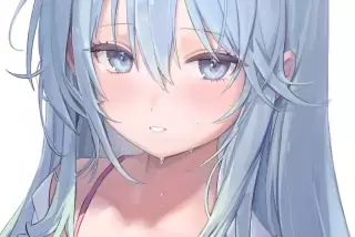 【画像】青髪の女の子