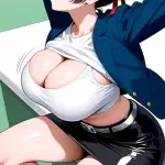 【エロ画像】黒髪アッ