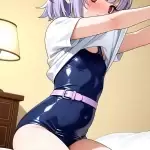 【エロ画像】紫髪サイ